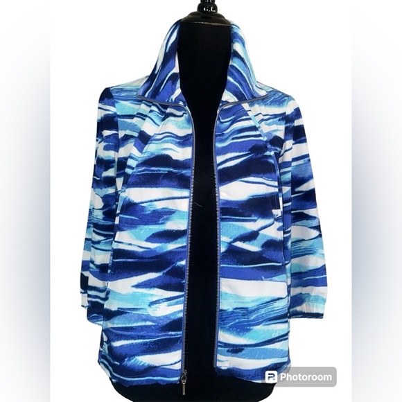 ZENERGY BY CHICO’S Lightweight Jacket Size 1 U.S M - Picture 1 of 5